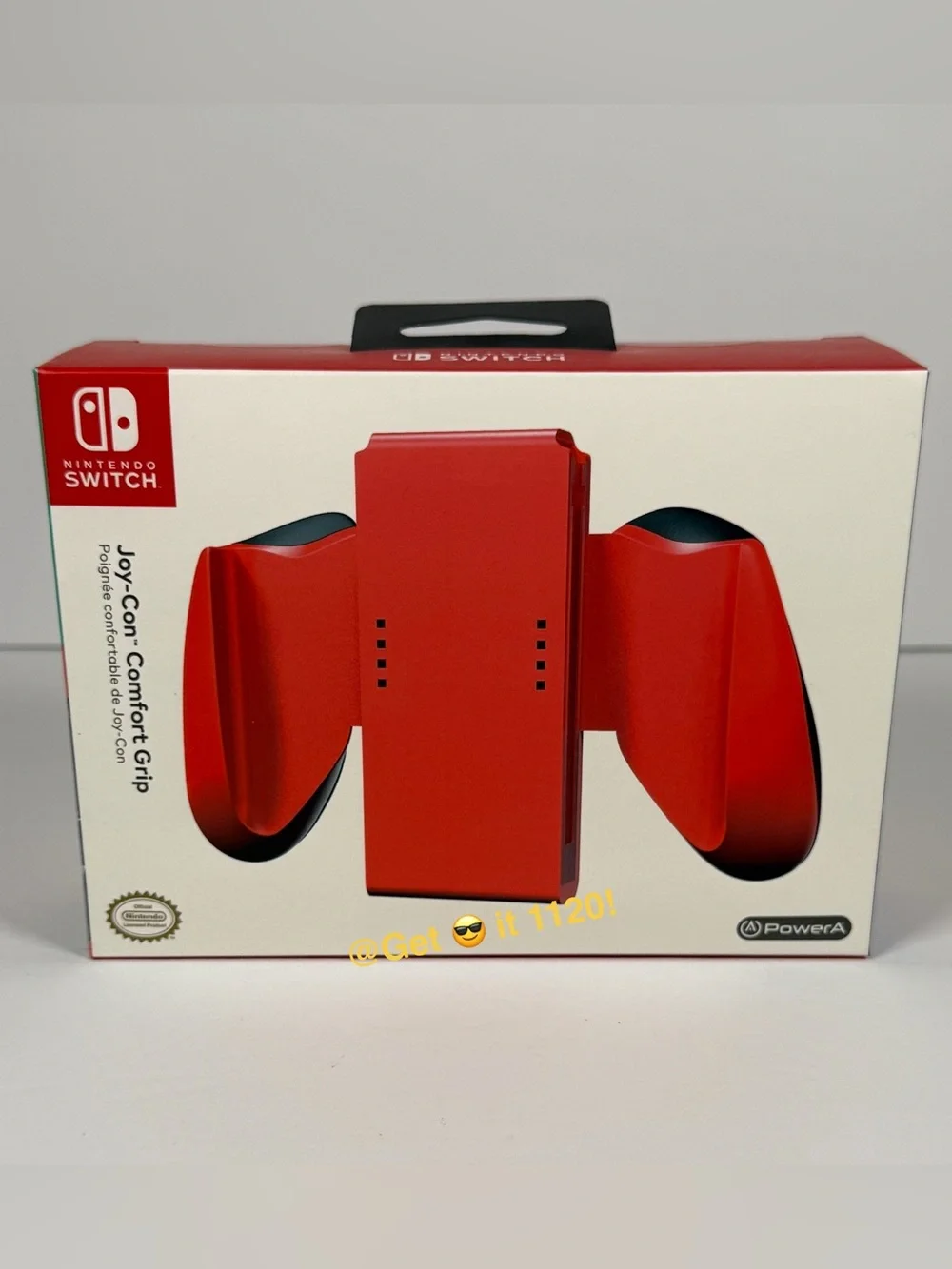 PowerA Joy-Con Comfort Grip for Nintendo Switch Red